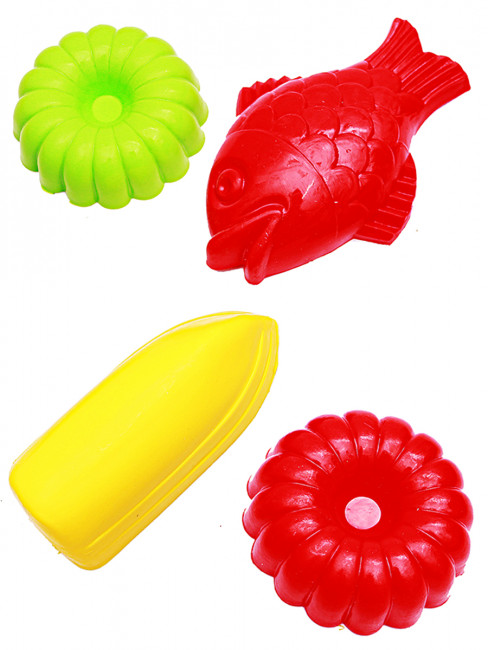 Формочки №1 для песка, 4 шт, Рыжий Кот/И-1789 (20)