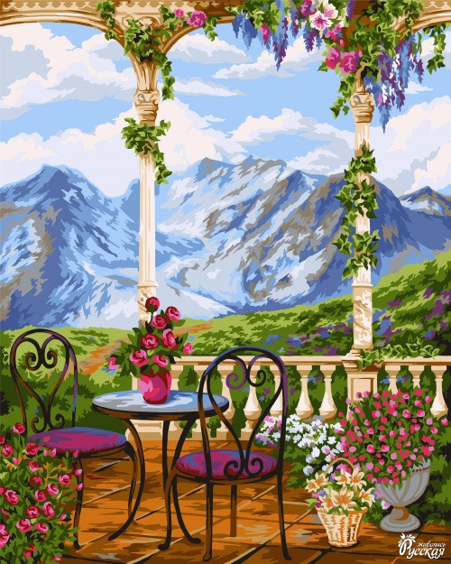 Набор для творчества "Рисование по номерам". A115 Свидание в Альпах 40*50 Набор для творчества "Рисование по номерам". A115 Свидание в Альпах 40*50