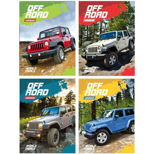 Тетрадь для записей со сменным блоком А5 120л. клетка "World trials" ламинация глянцевая (ассорти) индивидуальная упаковка