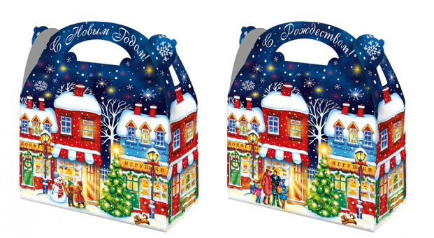 Коробка для конфет на 1500г 1,5 22х9х20/26см "Ретро NEW", Микрос/ап0676