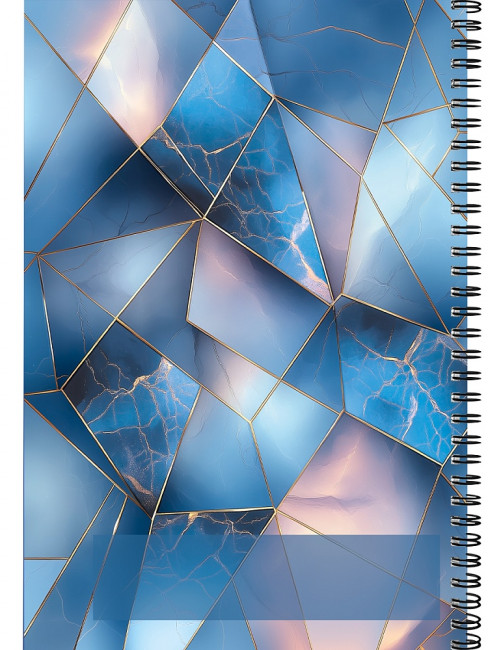 Тетрадь А4 60 клетка "Красивый мрамор", на гребне, Profit/60-8996