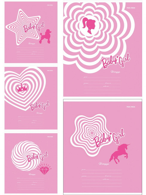 Тетрадь 12 линия "В розовом стиле", скрепка, Проф-Пресс/Т12-2657 (25/250)