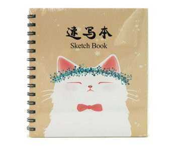 Скетчбук А5 40л. CY-148 "Белая кошка" Для графики и эскизов, на спирали, 140гр/м, 175х190мм (1/120) Скетчбук А5 40л. CY-148 "Белая кошка" Для графики и эскизов, на спирали, 140гр/м, 175х190мм (1/120)