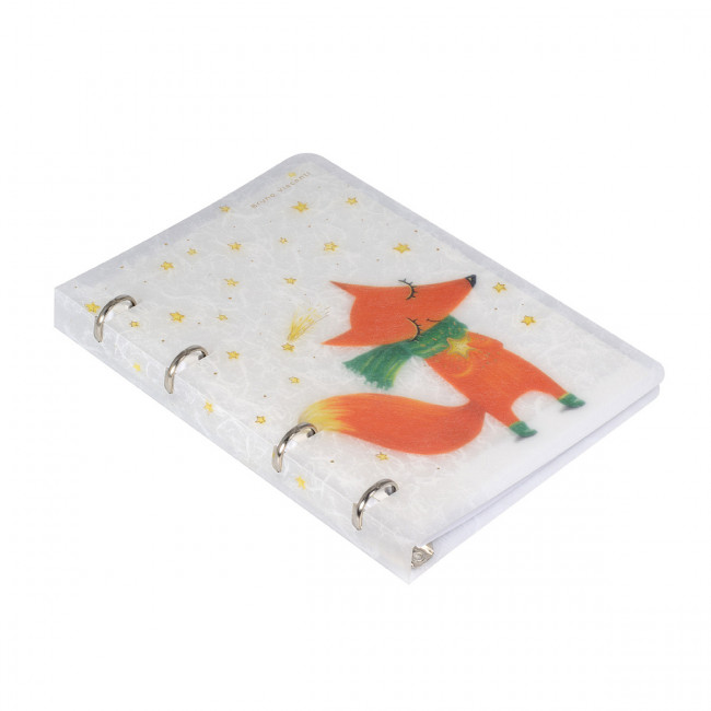 Тетрадь А5 80л клетка "Волшебный лис" со сменным блоком, на кольцах, BV/7-80-633/03 (16)