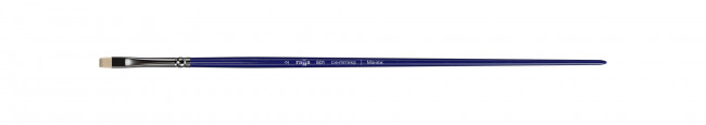 Кисть художественная Манеж, синтетика упругая, плоская, длинная ручка №2 Кисть художественная Манеж, синтетика упругая, плоская, длинная ручка №2