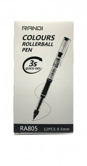 Ручка роллер 0.5 мм, черн., Randi/RA805черн (12)