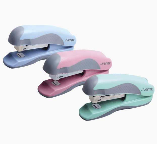 Степлер "Pastel" № 10 (мощность 12 листов, глубина скрепления 45 мм) пластиковый с каучуковой вставкой, deVENTE Степлер "Pastel" № 10 (мощность 12 листов, глубина скрепления 45 мм) пластиковый с каучуковой вставкой, deVENTE