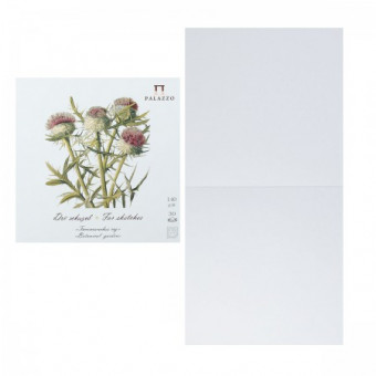 Планшет для эскизов "Ботанический сад" 210х210 (чертополох) 30 л. /10/