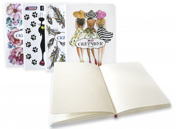 Скетчбук А5 80 листов 7 БЦ ( рис. ассорти) "ASMAR" Скетчбук А5 80 листов 7 БЦ ( рис. ассорти) "ASMAR"