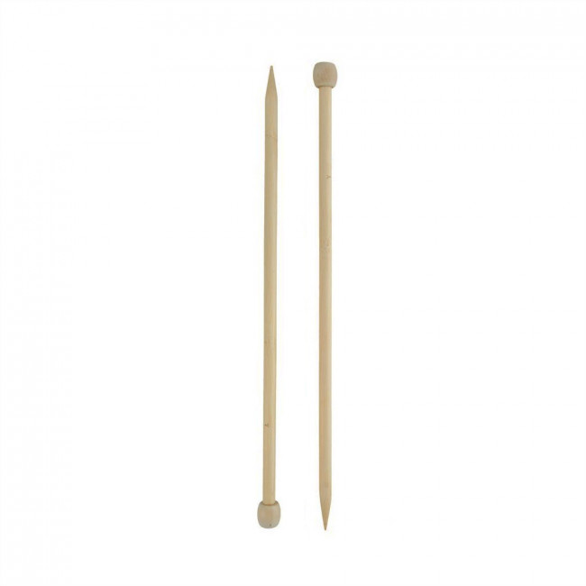 Спицы d12.0мм прямые, бамбук 35см, 2шт, Gamma (1/10)