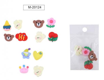 Декоративные элементы 4шт из пластика, Mazari/M-20124 (24) Декоративные элементы 4шт из пластика, Mazari/M-20124 (24)