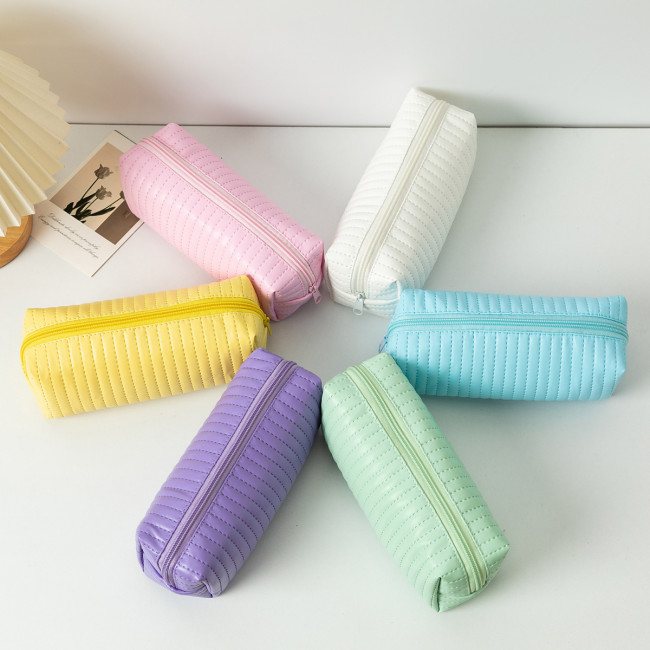 Пенал-косметичка на 1 отделение, Магистр, с внутренним подкладом, пастельные цвета ассорти/ TM0307 Пенал-косметичка на 1 отделение, Магистр, с внутренним подкладом, пастельные цвета ассорти/ TM0307