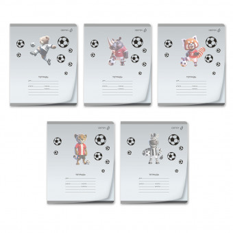 Тетрадь 12 клетка "Футбол" скрепка, Светоч/Т68_01391 (25)