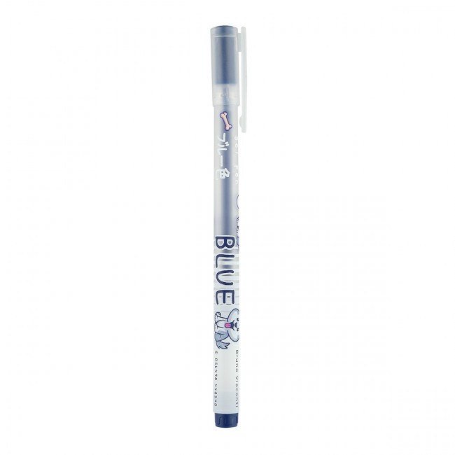 Ручка гелевая 0,5мм синяя "UniWrite. Kawaii Animals", BV/20-0372/04 (24)