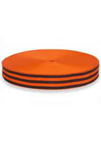 ЛЕНТА ГЕОРГИЕВСКАЯ, 24ММ, РУЛОН 100М, ЧЕРНО-ОРАНЖЕВЫЙ