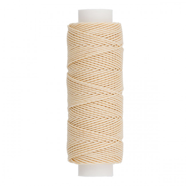 Нитки 0.55мм 25м для кожи вощёные кручёные, № 006 суровый, Промысел/LC-004