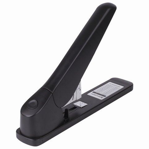 Степлер МОЩНЫЙ №24/6-23/24 BRAUBERG "Heavy duty MX", до 200 листов, черный