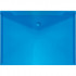 Папка-конверт на кнопке "Attomex" A4 (330x240 мм) 150 мкм, полупрозрачная синяя (20 шт.) (20/100)