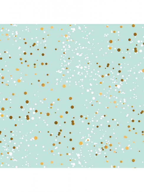 Упаковочная бумага 70*100см "Золотое конфетти", 10л, MILAND/УБ-4458