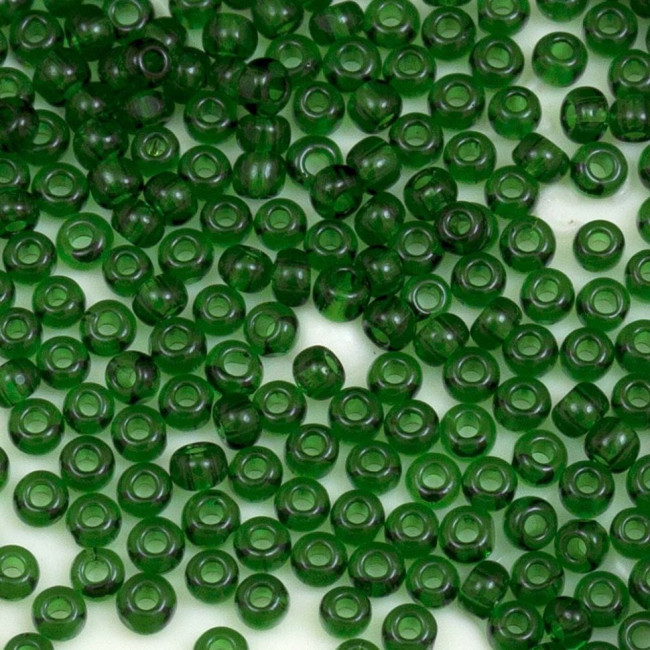 Бисер "ASMAR" размер №12, вес: 50 г, зелёный матовый
