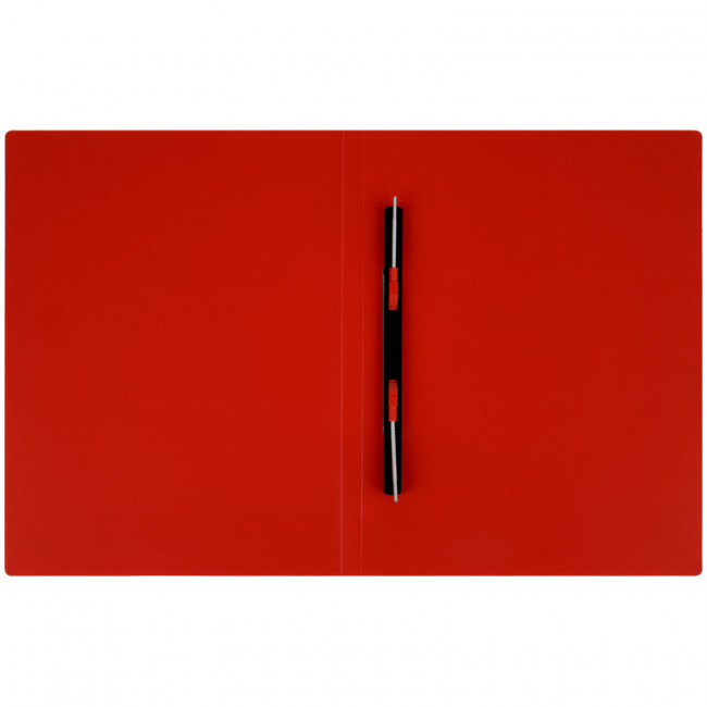 Папка с пружинным скоросшивателем СТАММ А4, 14мм, 500мкм, пластик, красная