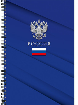 Тетрадь А4 60 клетка "Символика России-7", на гребне, Profit/60-8998