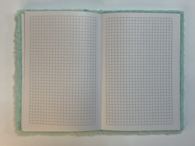 Блокнот детский А5 80л клетка"Сказочная пони" яркая, меховая обложка, MAG-1644