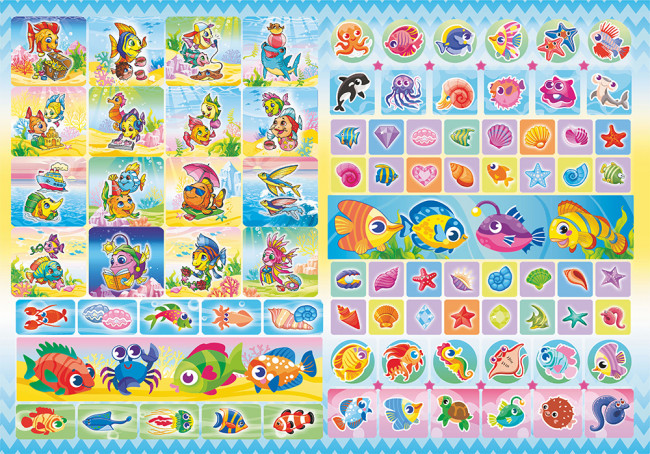 Раскраски с наклейками (А4) РН-1190