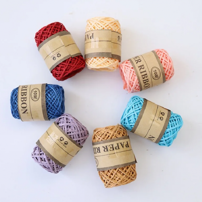 Веревка джутовая 10м, цветная, ассорти, Магистр/MAGдж-1108 (24)