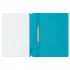 Папка-скоросшиватель А4 180мкр пластик, бирюзовая с прозрачным  верхом, СТАММ/ММ-31264 (10)