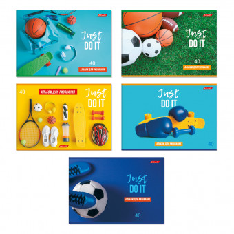 Альбом для рисования А4 40л скоба "Мы в спорте" "Светоч" (10)