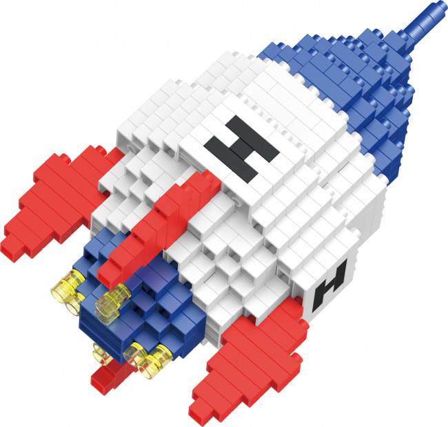 Конструктор 337 элемента "Ракета" пластиковый, Поделкин/PLK-02 №07