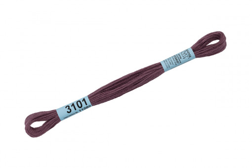 Нитки для вышивания "Gamma"    мулине  ( 3071-3172 )  100% хлопок     8 м №3101 т.серо-сиреневый