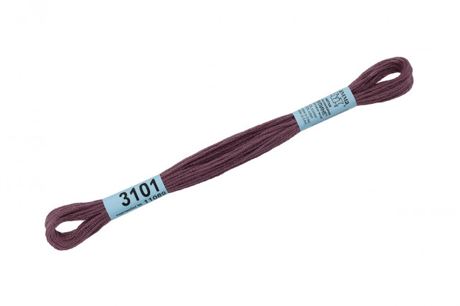 Нитки для вышивания "Gamma"    мулине  ( 3071-3172 )  100% хлопок     8 м №3101 т.серо-сиреневый
