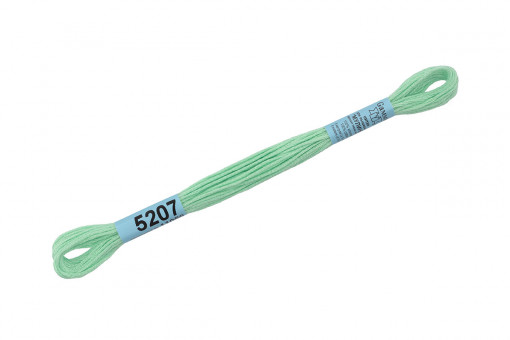 Нитки для вышивания "Gamma"    мулине  ( 3173-6115 )  100% хлопок     8 м №5207 св.мятный