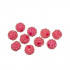 Бусина 14мм пластик, №18 фуксия, 10шт, Zlatka/BWR-14 №18