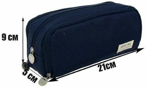 Пенал-косметичка на 3 отделения, с внутренним подкладом, Магистр, пастельные цвета ассорти/ TM0297 Пенал-косметичка на 3 отделения, с внутренним подкладом, Магистр, пастельные цвета ассорти/ TM0297