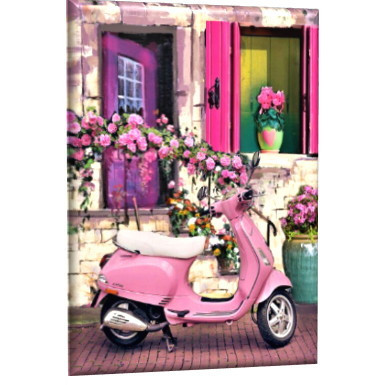 Картина по номерам "Розовый мопед" 40*50, GLA42, мягкая упаковка
