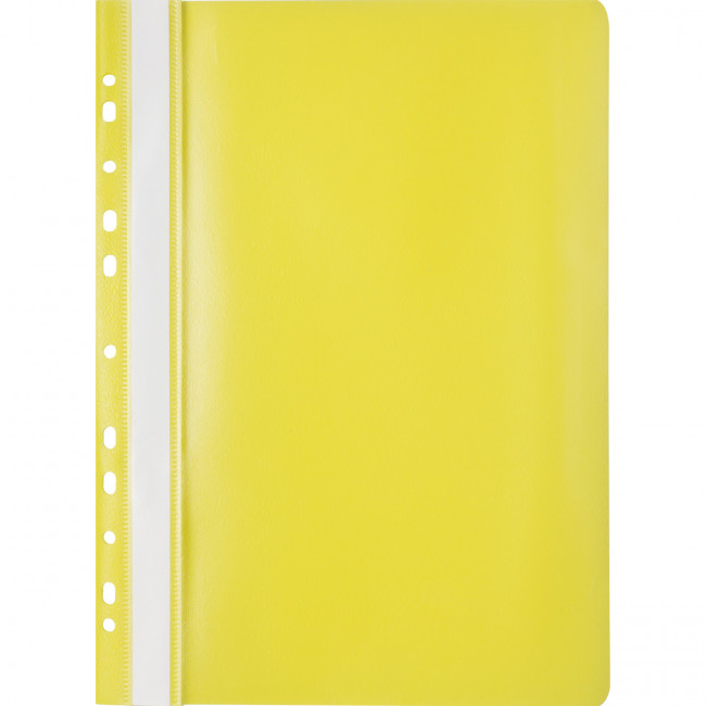 Папка-скоросшиватель "deVENTE" A4 с перфорацией, с прозрачным верхним листом, 120/160мкм, желтая (10/500) Папка-скоросшиватель "deVENTE" A4 с перфорацией, с прозрачным верхним листом, 120/160мкм, желтая (10/500)