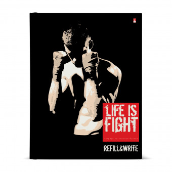 Тетрадь А5 80л клетка "Бойцовский клуб" со сменным блоком, на кольцах, BV/7-80-081/30 (16)