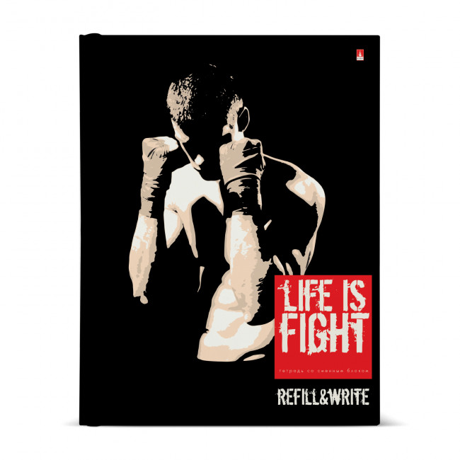 Тетрадь А5 80л клетка "Бойцовский клуб" со сменным блоком, на кольцах, BV/7-80-081/30 (16)