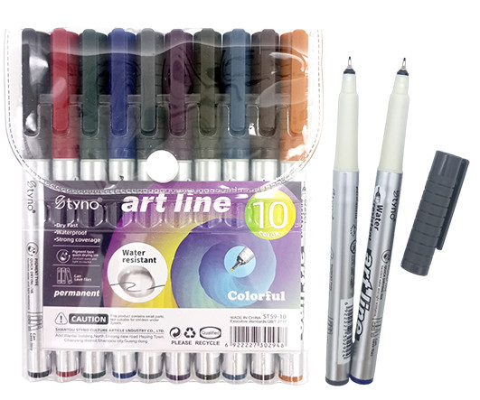 Линеры 10 цв. DC-463 цветные, 0,3мм, водостойкие, в уп ПВХ ST-59 (1/12/144) Линеры 10 цв. DC-463 цветные, 0,3мм, водостойкие, в уп ПВХ ST-59 (1/12/144)