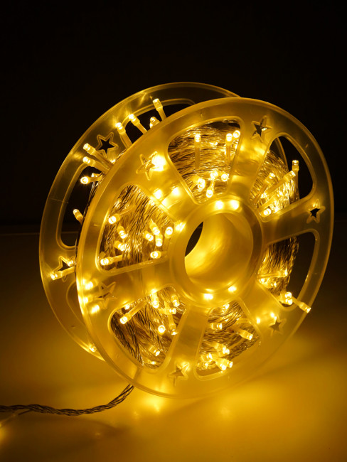 Гирлянда уличная "Ночные огни" 240 ламп 50 метров, теплый свет, от сети 220В MILAND/НГУ-0075