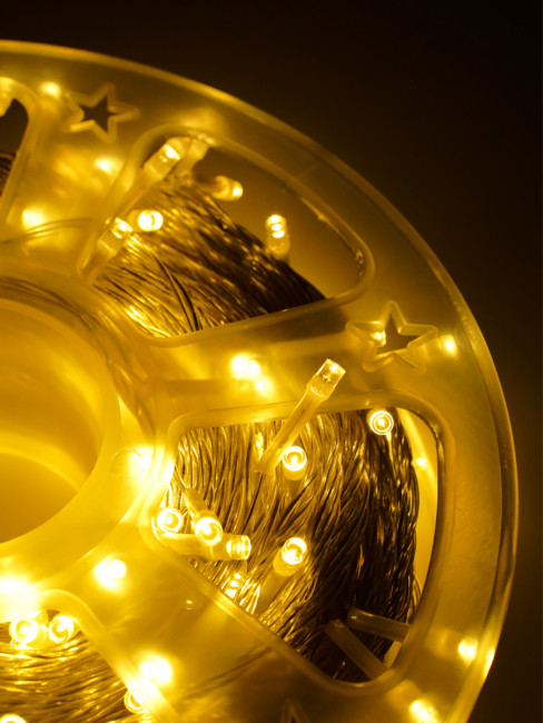 Гирлянда уличная "Ночные огни" 240 ламп 50 метров, теплый свет, от сети 220В MILAND/НГУ-0075