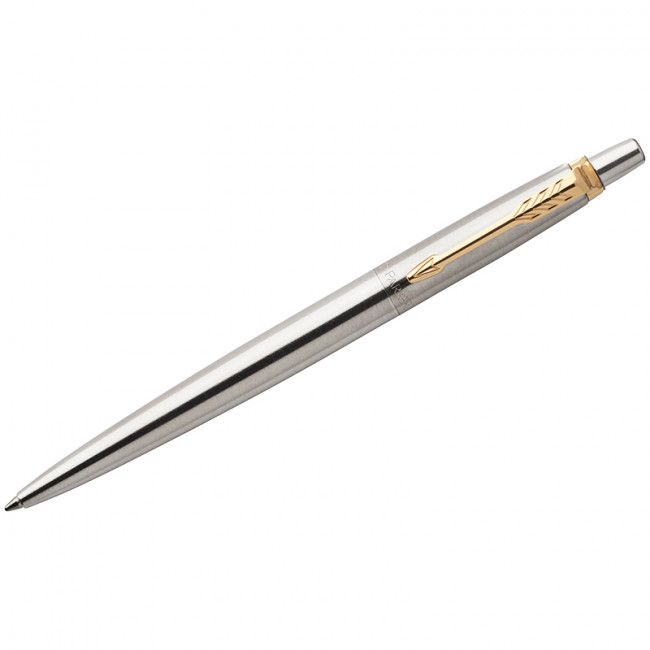 Ручка шариковая 1,0мм синяя "Jotter Stainless Steel GT" кнопочн., Parker