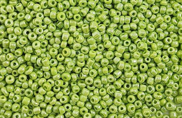 Бисер "ASMAR" размер №12, вес: 50 г, салатовый перламутровый