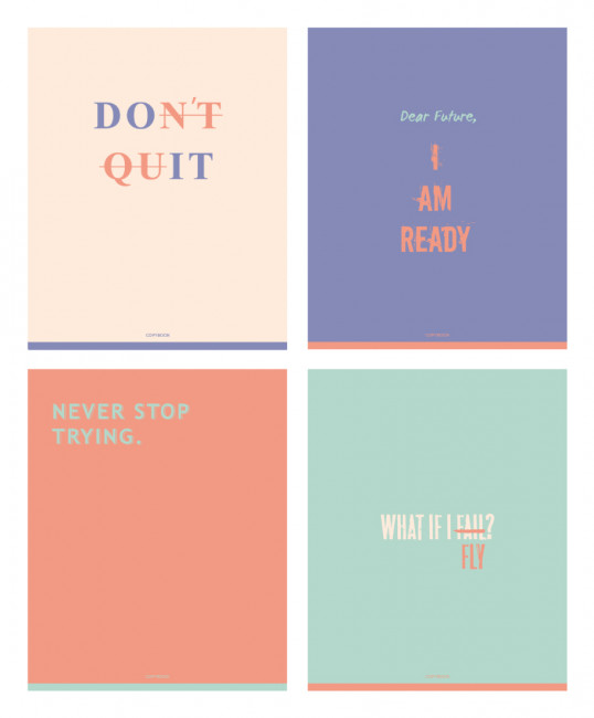 Тетрадь общая А5 скоба 96л. клетка "Сделай это" ламинация матовая (ассорти) BG (4/32) Тетрадь общая А5 скоба 96л. клетка "Сделай это" ламинация матовая (ассорти) BG (4/32)