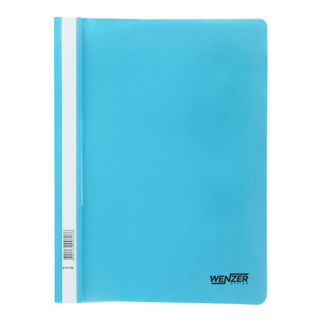 Папка-скоросшиватель A4 WENZER OFFiCE "Premier", 180 мкм, волокно, голубая с прозр. верхом (20/260) Папка-скоросшиватель A4 WENZER OFFiCE "Premier", 180 мкм, волокно, голубая с прозр. верхом (20/260)