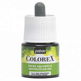 Акварельные чернила 45мл "Colorex" во флаконе с пипеткой, зеленый весенний, PEBEO/417034