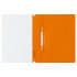 Папка-скоросшиватель А4 180мкр пластик, оранжевая с прозрачным  верхом, СТАММ/ММ-31266 (10)